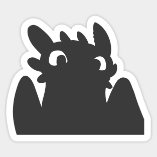 Toothless night fury, how to train your dragon, httyd Sticker